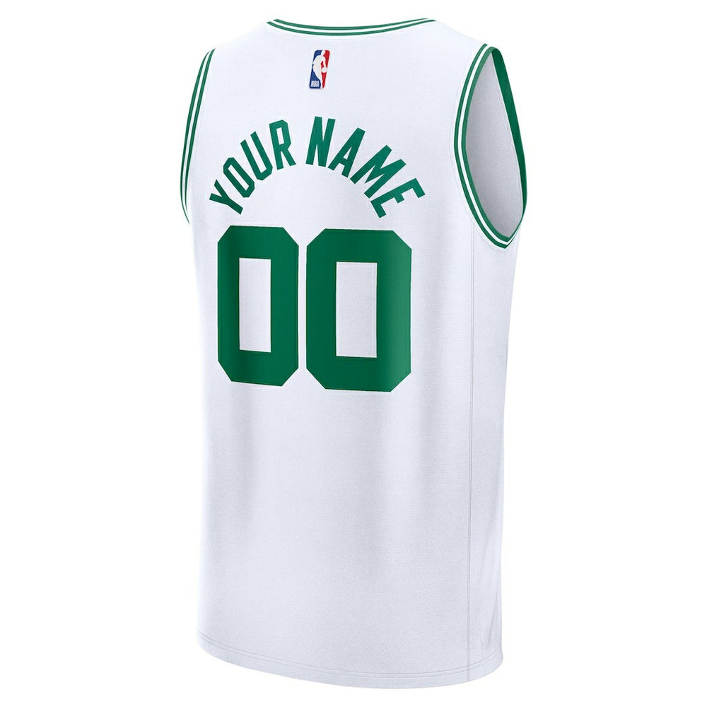 Fanatics - Boston Celtics Fast Break Custom Jersey - Association Edition - White