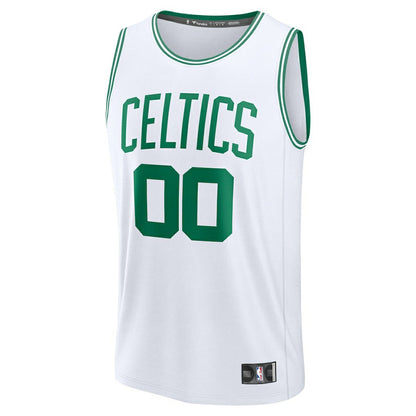 Boston Celtics Youth Fast Break Custom Replica Jersey - White - Association Edition | NBA Jerseys