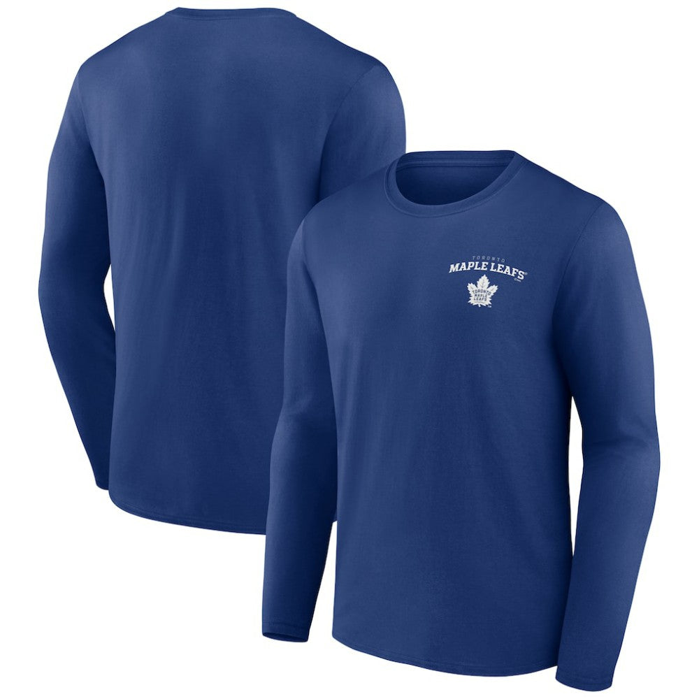Toronto Maple Leafs - Blue Team Lockup Long Sleeve T-Shirt