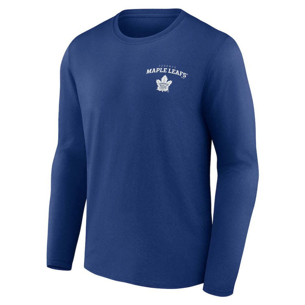 Toronto Maple Leafs - Blue Team Lockup Long Sleeve T-Shirt
