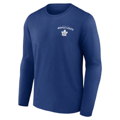 Toronto Maple Leafs - Blue Team Lockup Long Sleeve T-Shirt