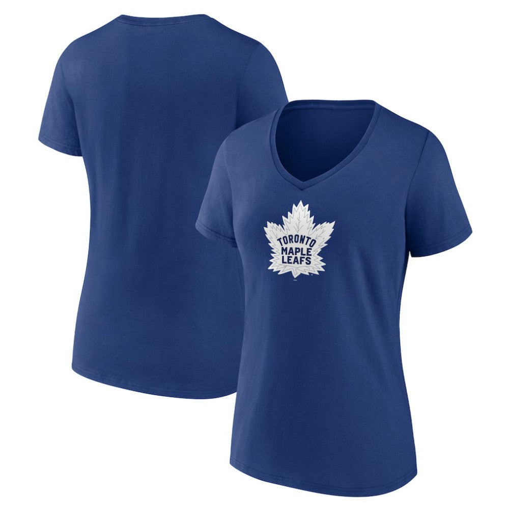 Toronto Maple Leafs - Women's Primary Logo T-Shirt Blue