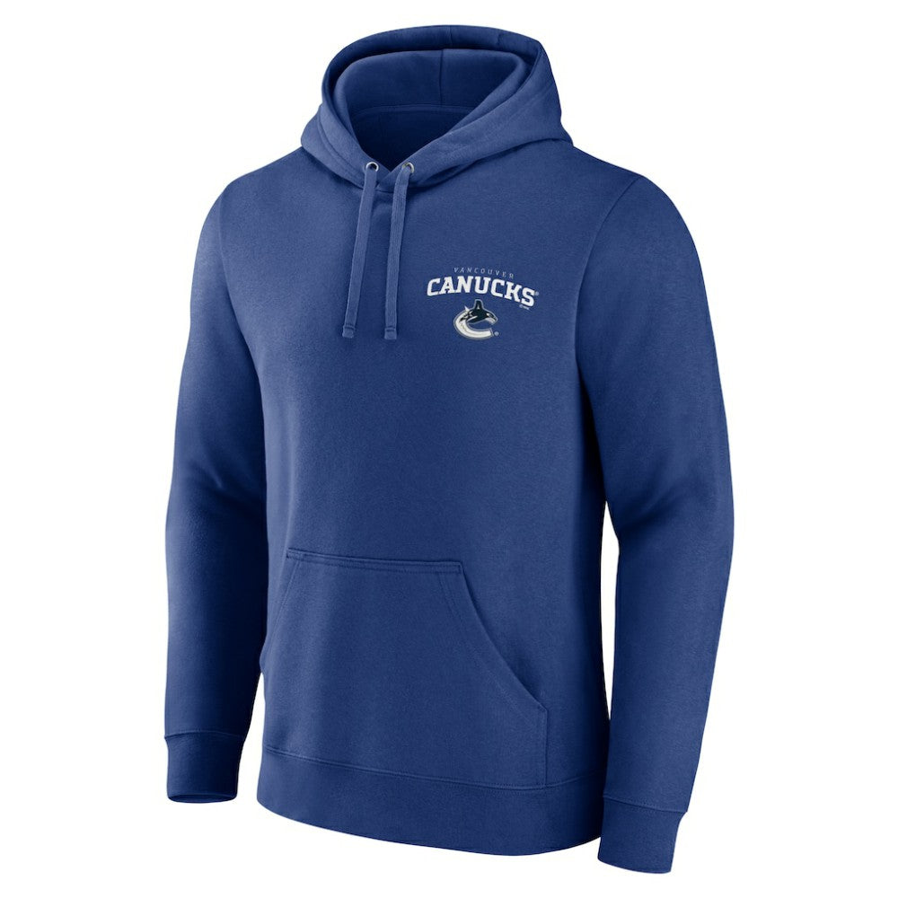 Vancouver Canucks - Blue Team Lockup Pullover Hoodie