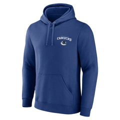 Vancouver Canucks - Blue Team Lockup Pullover Hoodie