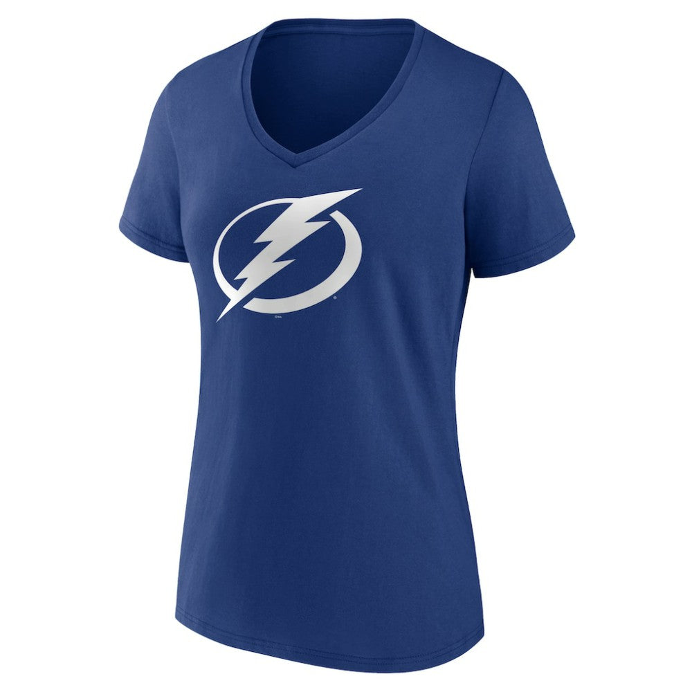 Tampa Bay Lightning - Women's Primary Logo T-Shirt Blue