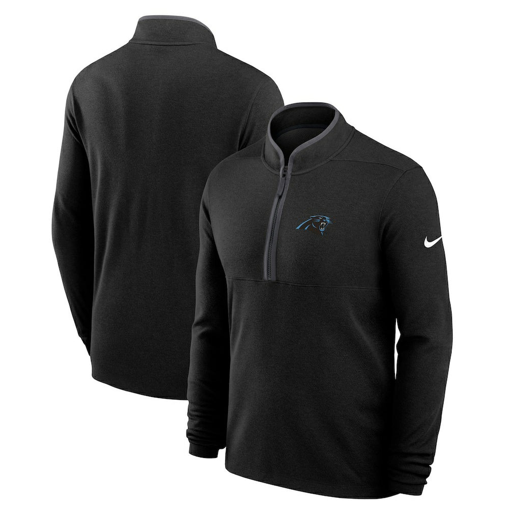 Carolina Panthers Lightweight Victory Dri-FIT Half-Zip Pullover Black - Nike