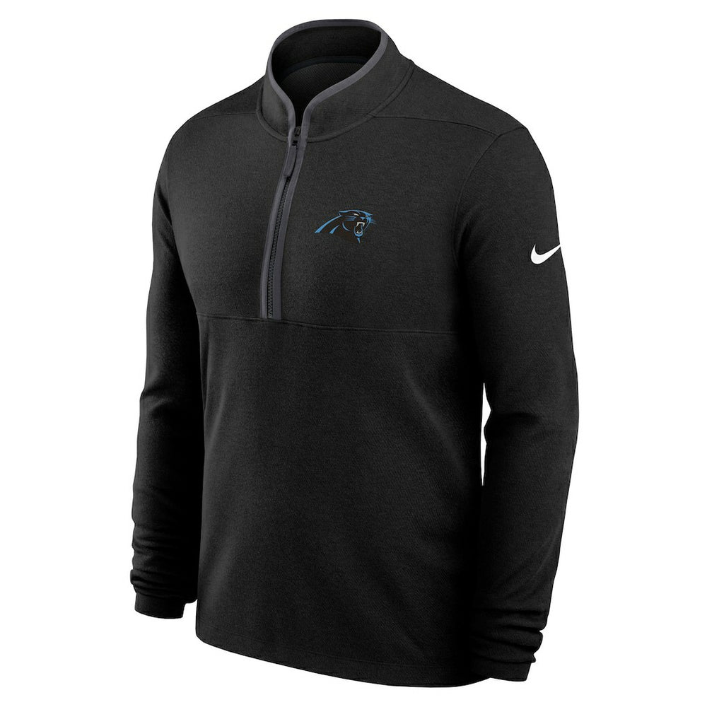 Carolina Panthers Lightweight Victory Dri-FIT Half-Zip Pullover Black - Nike