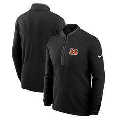 Cincinnati Bengals Lightweight Victory Dri-FIT Half-Zip Pullover Black - Nike
