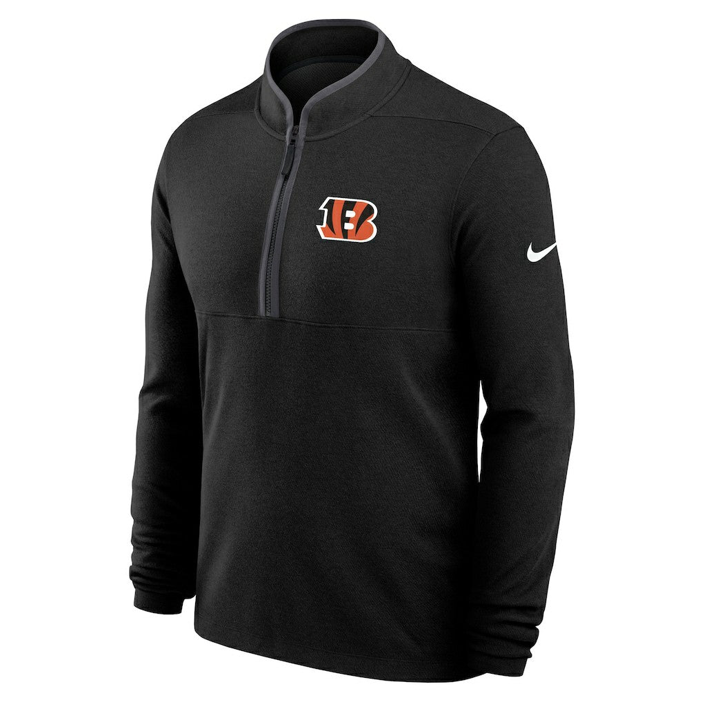 Cincinnati Bengals Lightweight Victory Dri-FIT Half-Zip Pullover Black - Nike