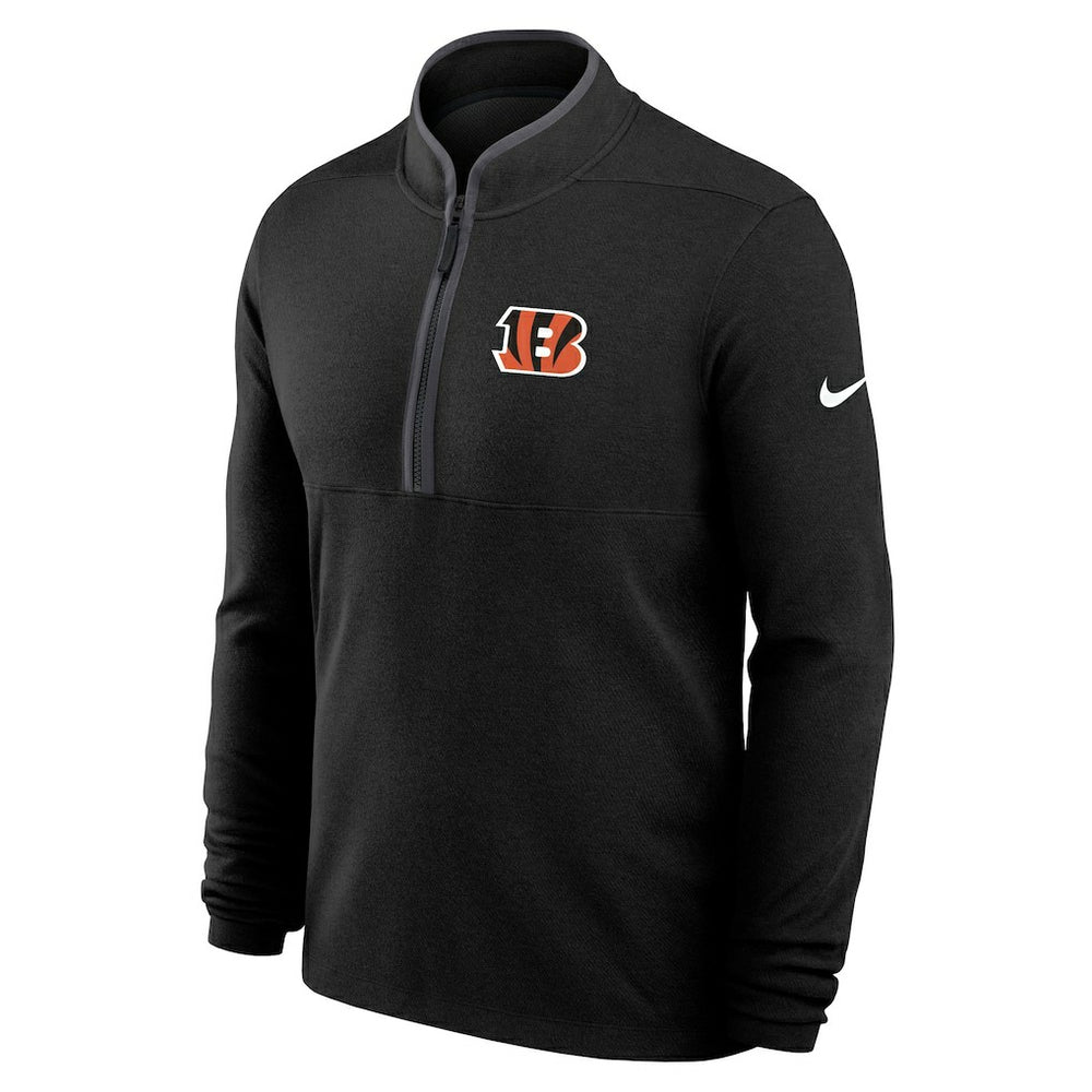 Cincinnati Bengals Lightweight Victory Dri-FIT Half-Zip Pullover Black - Nike