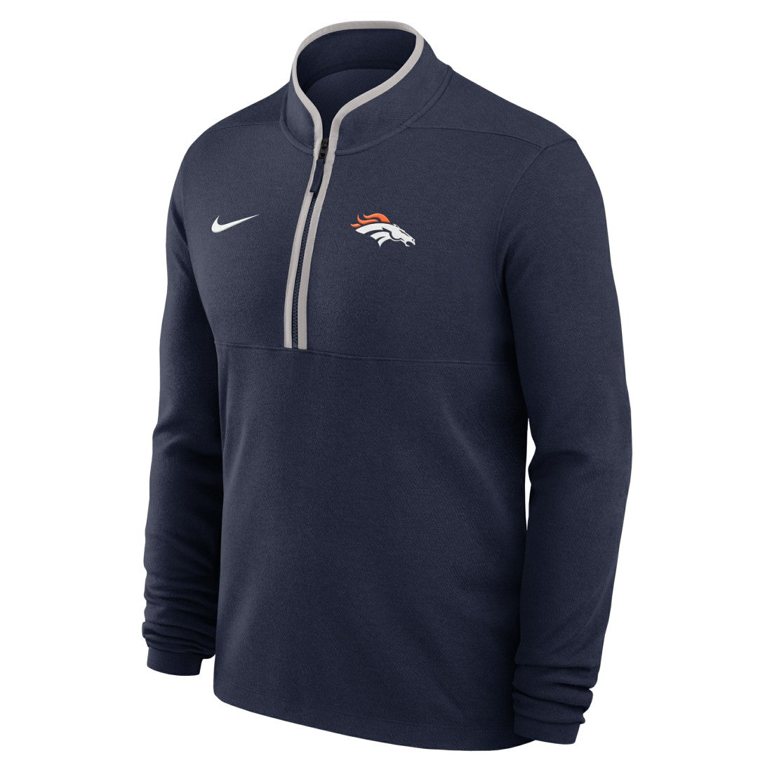 Denver Broncos Lightweight Victory Dri-FIT Half-Zip Pullover Navy - Nike