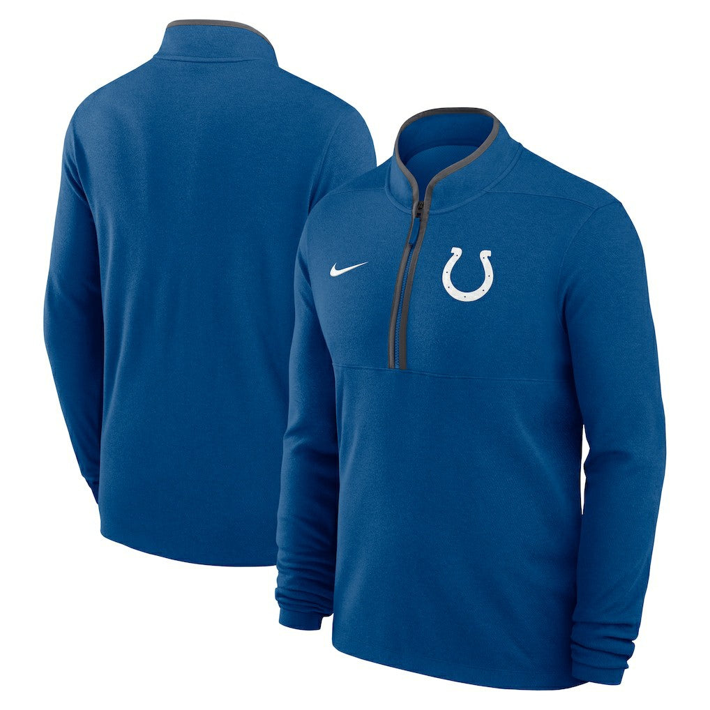Indianapolis Colts Lightweight Victory Dri-FIT Half-Zip Pullover Royal - Nike
