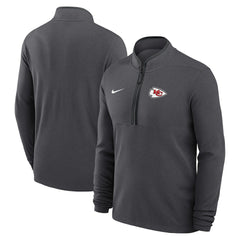 Kansas City Chiefs Lightweight Victory Dri-FIT Half-Zip Pullover Anthracite - Nike