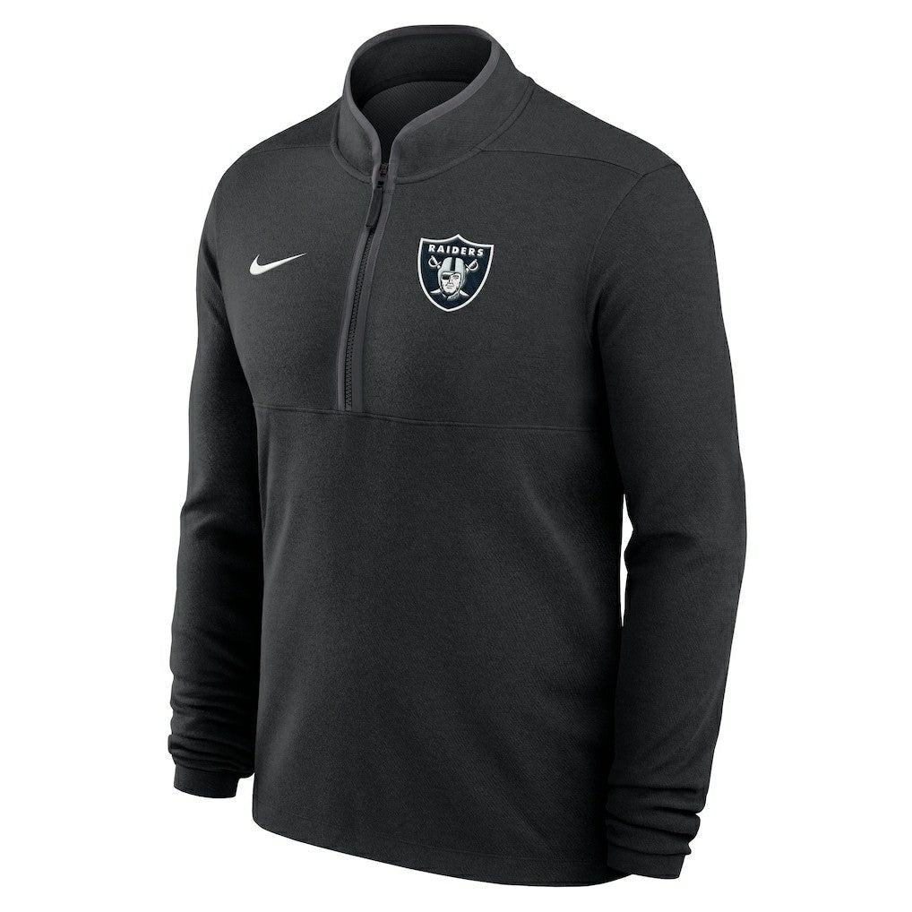 Las Vegas Raiders Lightweight Victory Dri-FIT Half-Zip Pullover Black - Nike