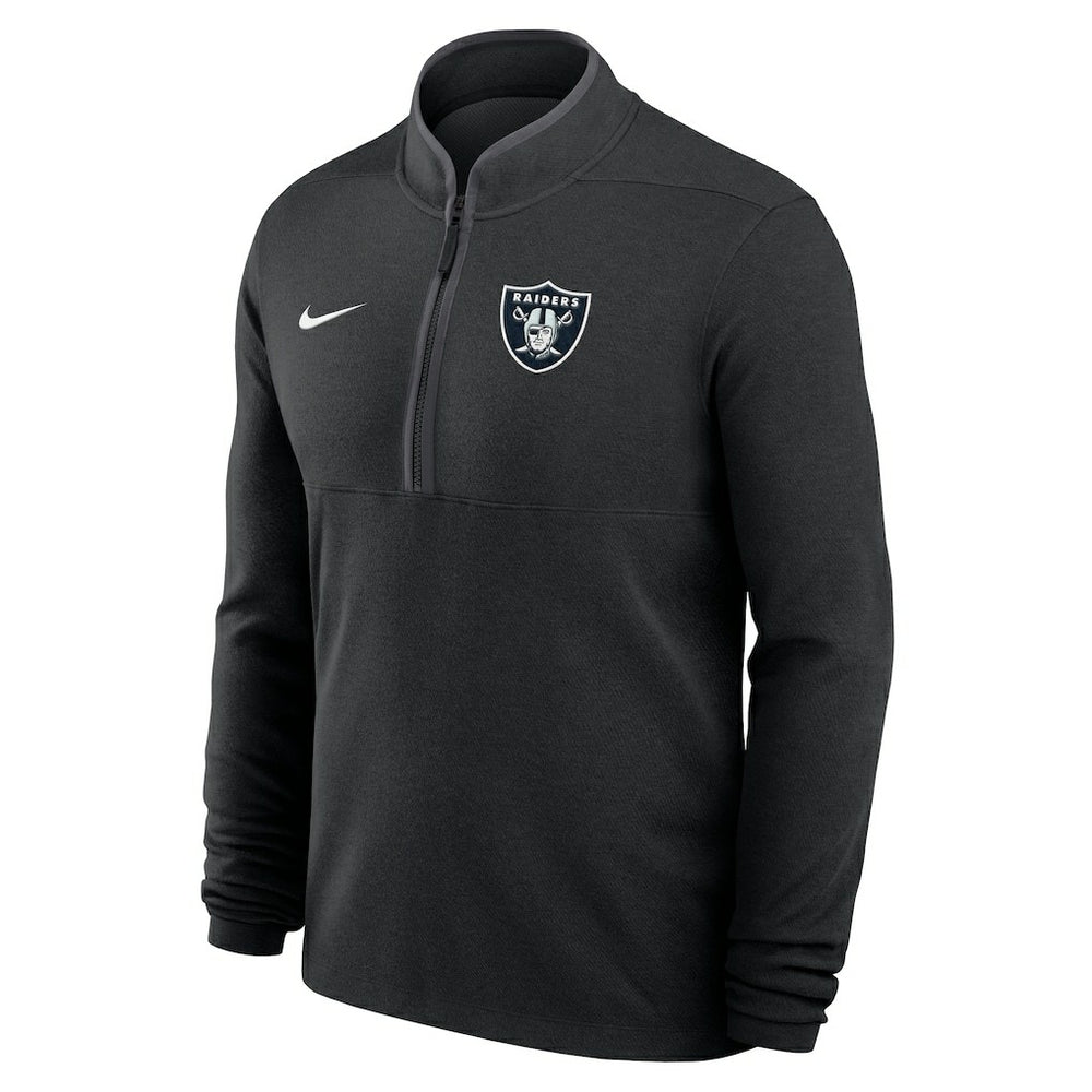 Las Vegas Raiders Lightweight Victory Dri-FIT Half-Zip Pullover Black - Nike
