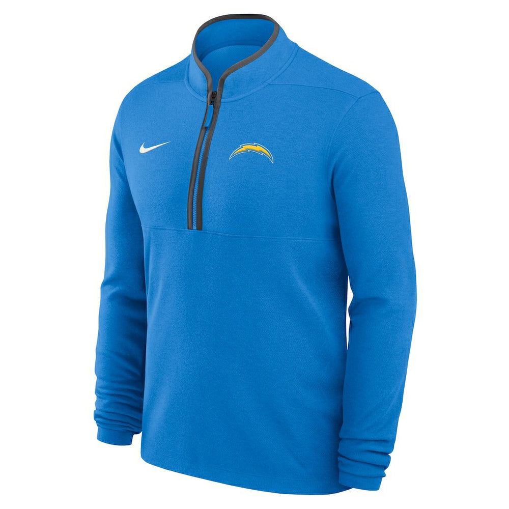 Los Angeles Chargers Lightweight Victory Dri-FIT Half-Zip Pullover Powder Blue - Nike