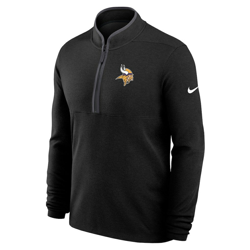 Minnesota Vikings Lightweight Victory Dri-FIT Half-Zip Pullover Black - Nike