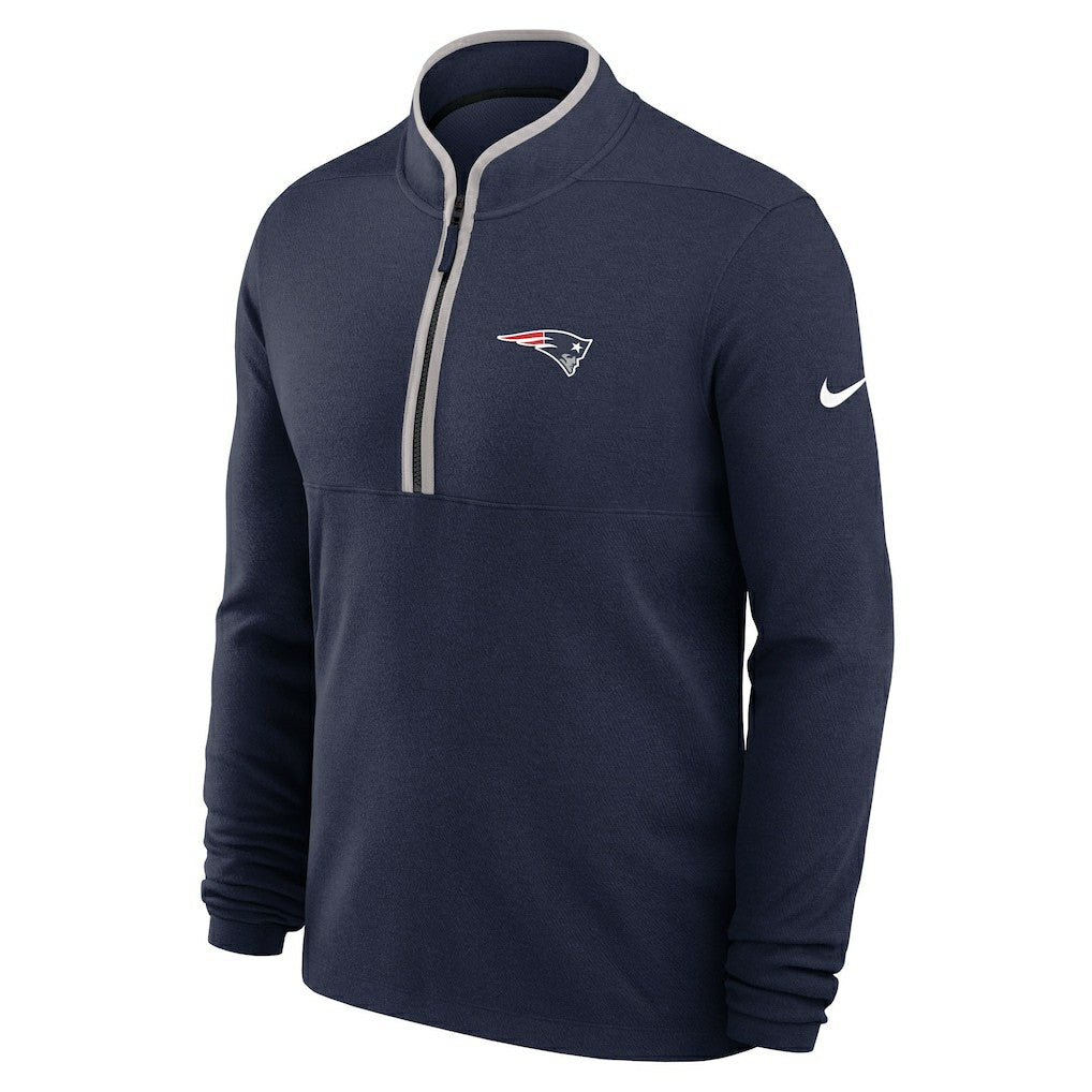 New England Patriots Lightweight Victory Dri-FIT Half-Zip Pullover Navy - Nike