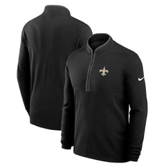 New Orleans Saints Lightweight Victory Dri-FIT Half-Zip Pullover Black - Nike