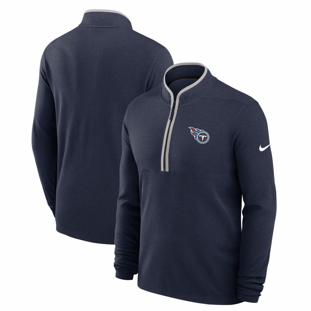 Tennessee Titans Lightweight Victory Dri-FIT Half-Zip Pullover Navy - Nike