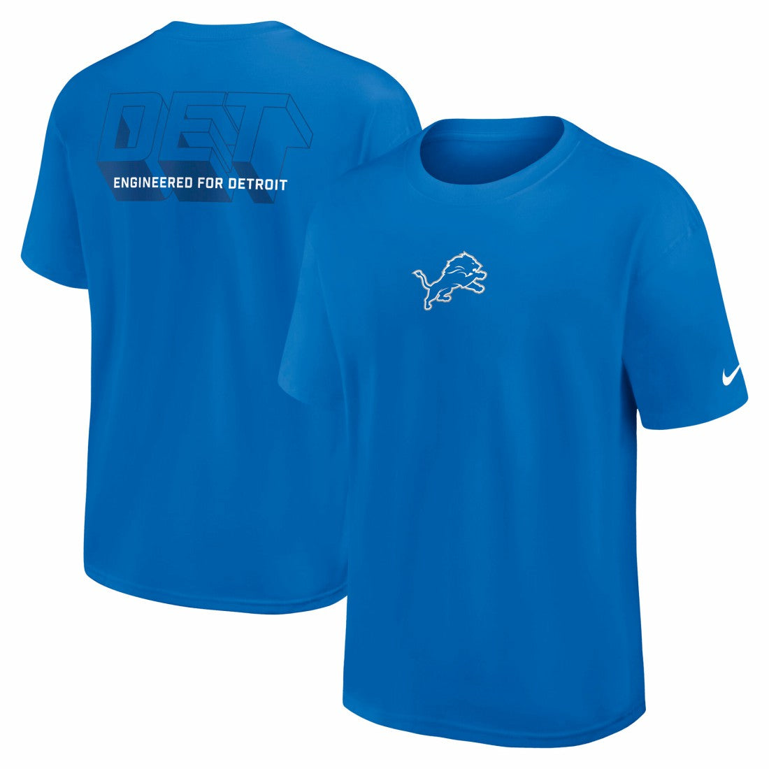 Detroit Lions Dominate The Game Essential Max90 T-Shirt Blue - Nike