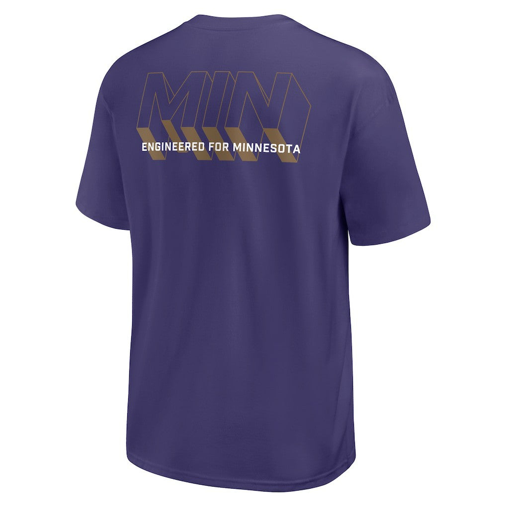 Minnesota Vikings Dominate The Game Essential Max90 T-Shirt Purple - Nike