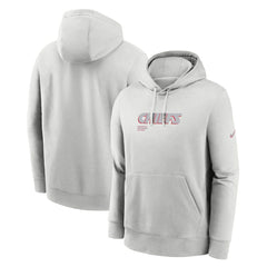 Kansas City Chiefs Edge Pack French Terry Club Pullover Hoodie Gray - Nike