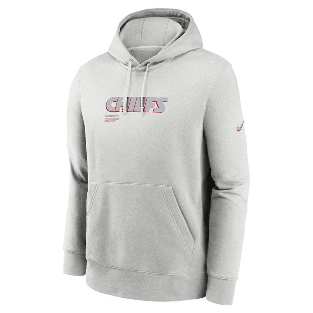 Kansas City Chiefs Edge Pack French Terry Club Pullover Hoodie Gray - Nike