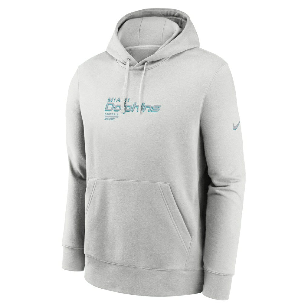 Miami Dolphins Edge Pack French Terry Club Pullover Hoodie Gray - Nike