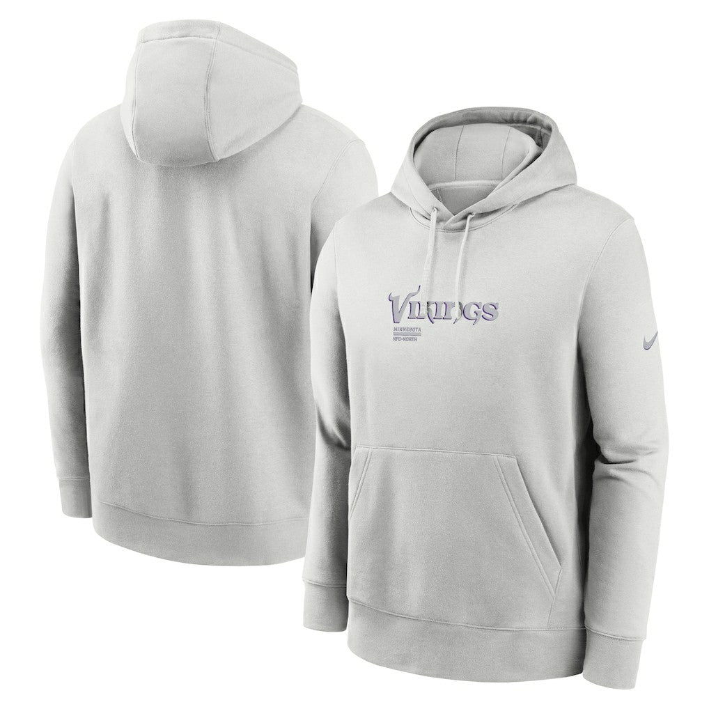 Minnesota Vikings Edge Pack French Terry Club Pullover Hoodie Gray - Nike
