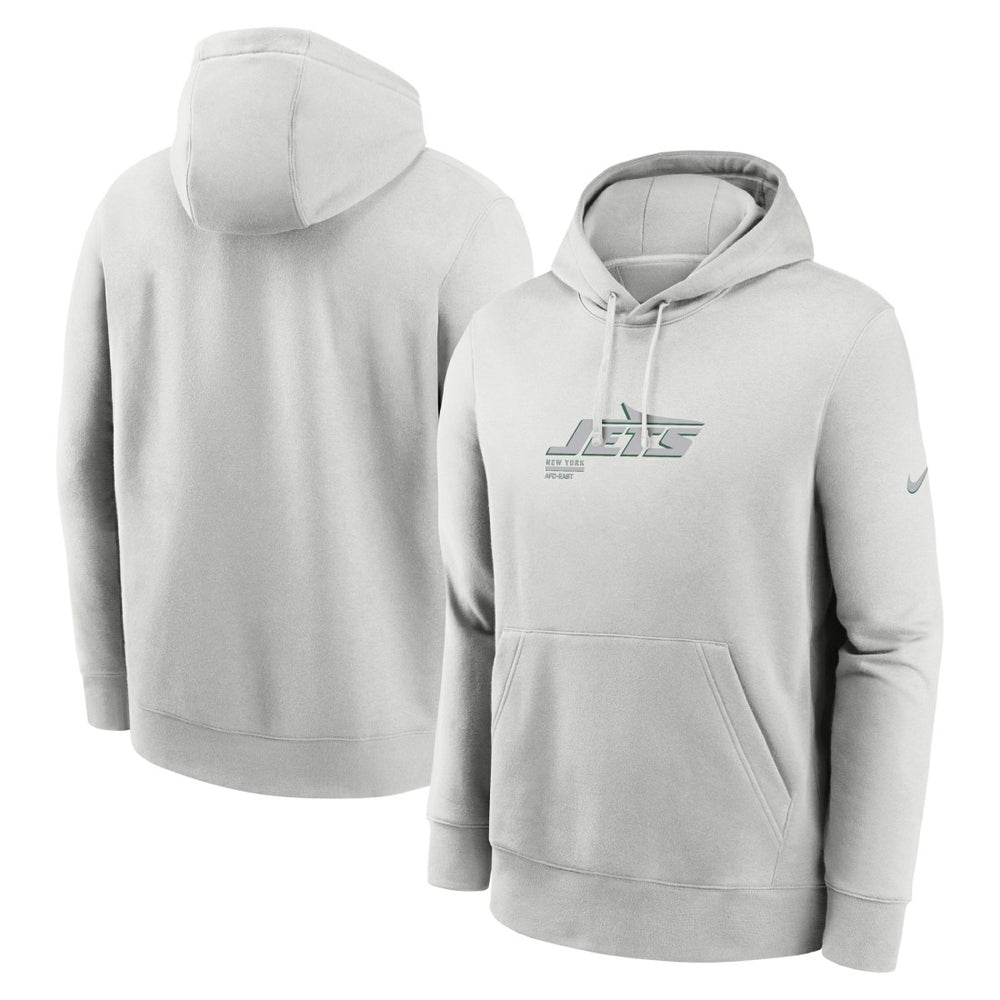 New York Jets Edge Pack French Terry Club Pullover Hoodie Gray - Nike