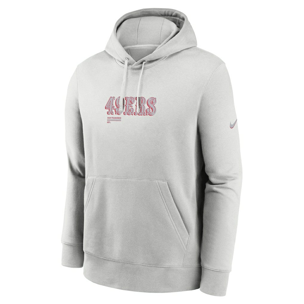 San Francisco 49ers Edge Pack French Terry Club Pullover Hoodie Gray - Nike