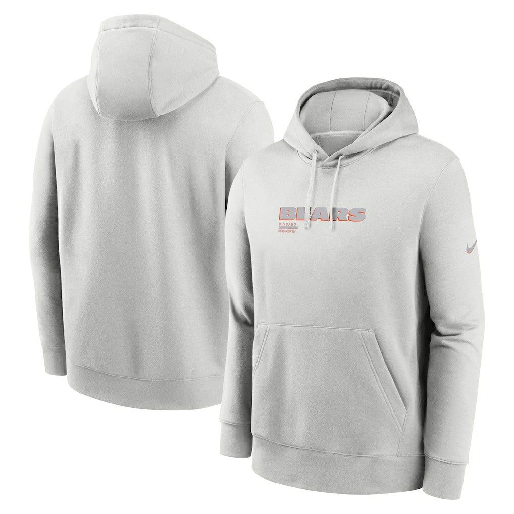 Chicago Bears Edge Pack French Terry Club Pullover Hoodie Gray - Nike