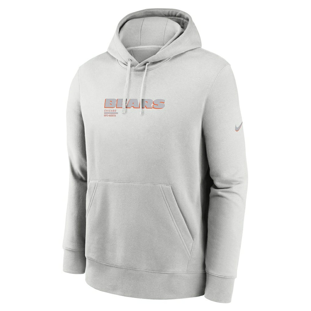 Chicago Bears Edge Pack French Terry Club Pullover Hoodie Gray - Nike