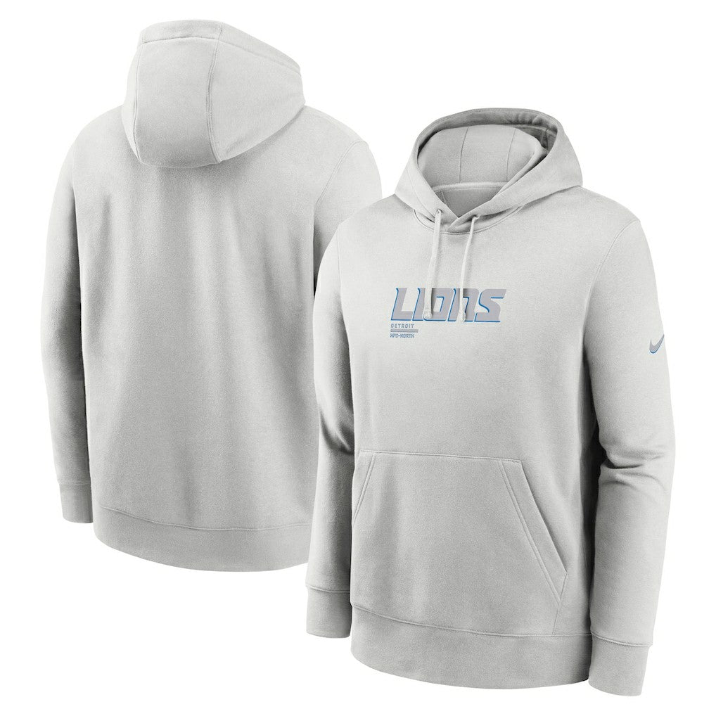 Detroit Lions Edge Pack French Terry Club Pullover Hoodie Gray - Nike