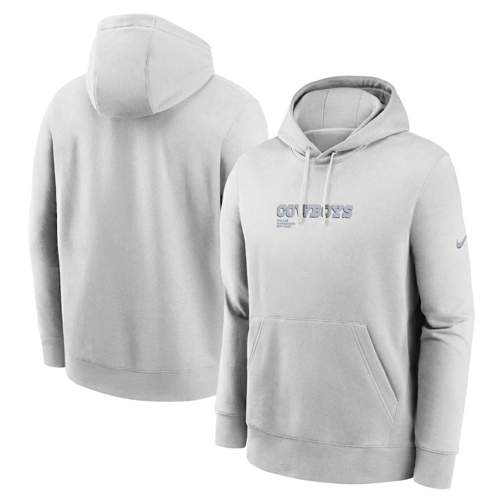 Dallas Cowboys Edge Pack French Terry Club Pullover Hoodie Gray - Nike