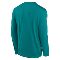 Miami Dolphins Legend Small Logo Dri-FIT Long Sleeve T-Shirt Aqua - Nike