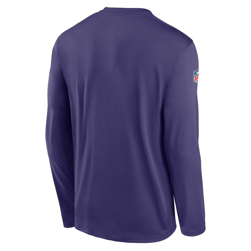 Minnesota Vikings Legend Small Logo Dri-FIT Long Sleeve T-Shirt Purple - Nike
