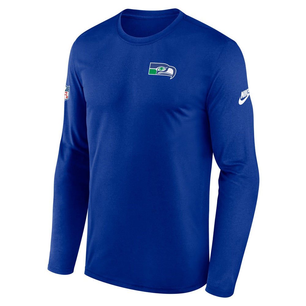Seattle Seahawks Legend Small Logo Dri-FIT Long Sleeve T-Shirt Royal - Nike