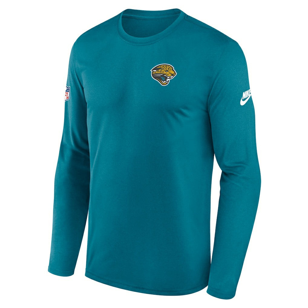 Jacksonville Jaguars Legend Small Logo Dri-FIT Long Sleeve T-Shirt Teal - Nike