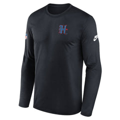 Houston Texans Legend Small Logo Dri-FIT Long Sleeve T-Shirt Navy - Nike