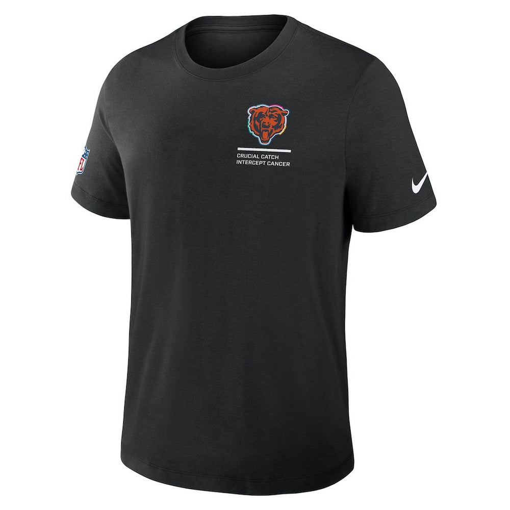 Chicago Bears 2025 NFL Crucial Catch Tri-Blend Dri-FIT T-Shirt Black - Nike