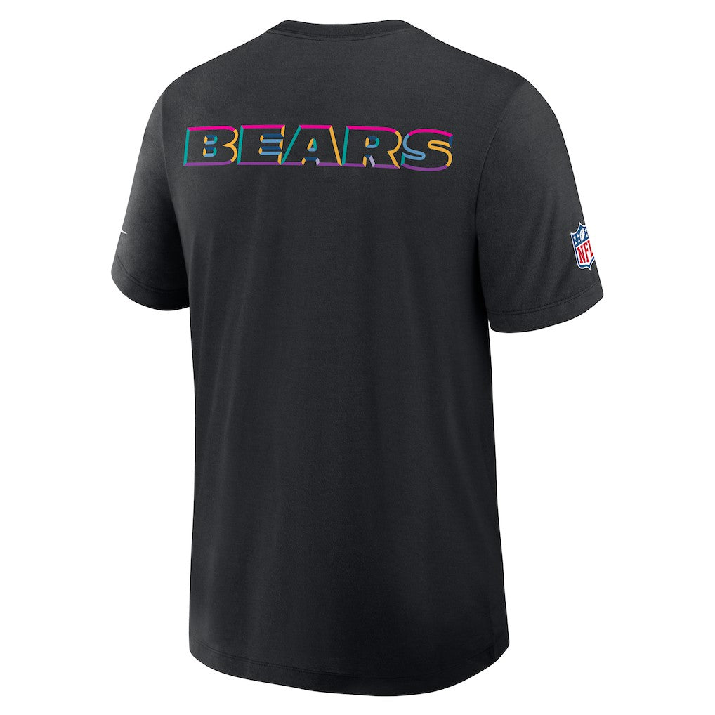 Chicago Bears 2025 NFL Crucial Catch Tri-Blend Dri-FIT T-Shirt Black - Nike