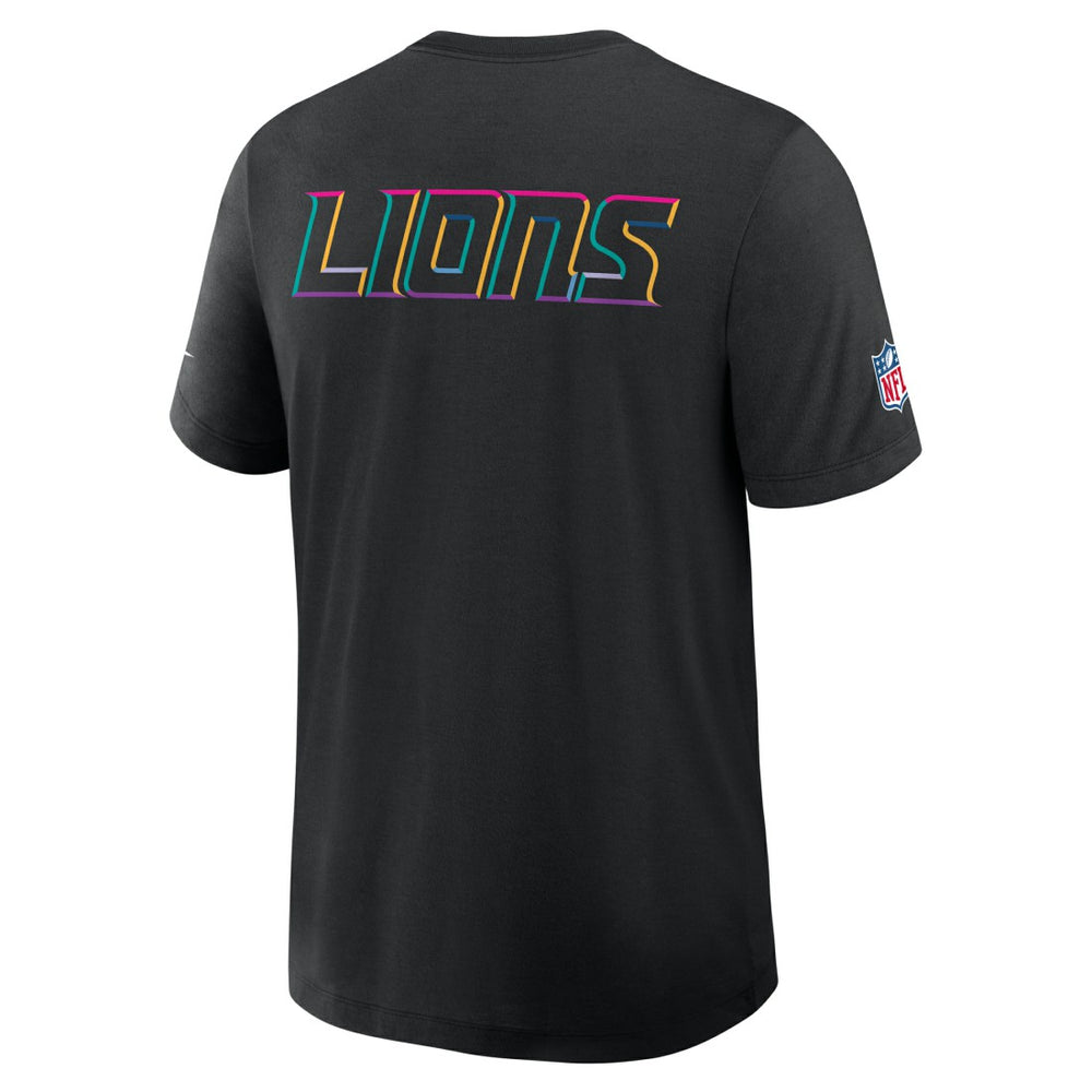 Detroit Lions 2025 NFL Crucial Catch Tri-Blend Dri-FIT T-Shirt Black - Nike