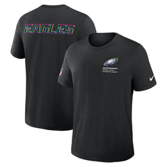 Philadelphia Eagles 2025 NFL Crucial Catch Tri-Blend Dri-FIT T-Shirt Black - Nike