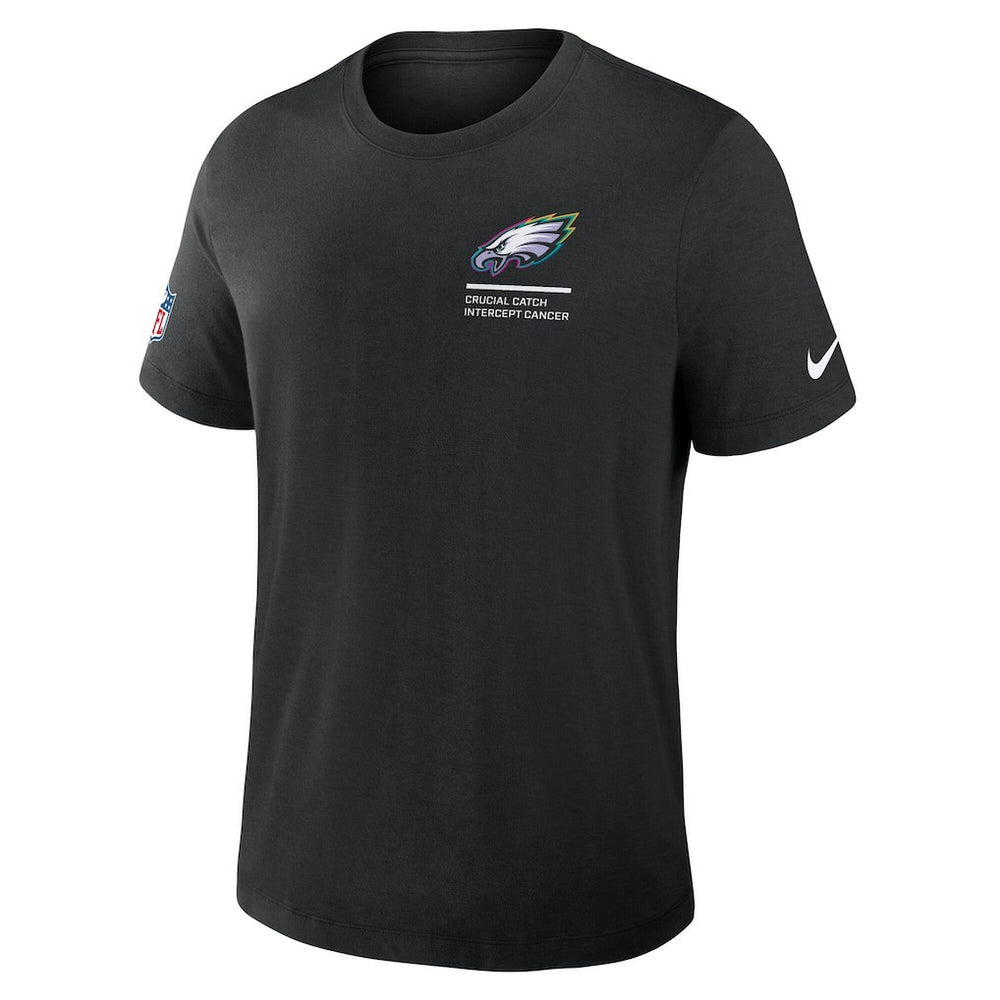 Philadelphia Eagles 2025 NFL Crucial Catch Tri-Blend Dri-FIT T-Shirt Black - Nike