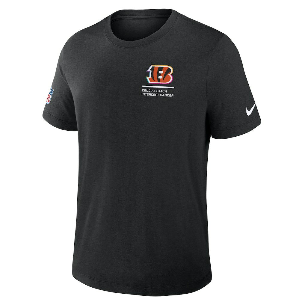 Cincinnati Bengals 2025 NFL Crucial Catch Tri-Blend Dri-FIT T-Shirt Black - Nike