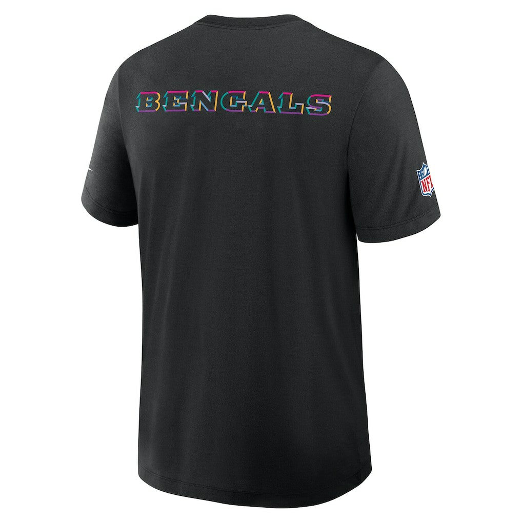 Cincinnati Bengals 2025 NFL Crucial Catch Tri-Blend Dri-FIT T-Shirt Black - Nike