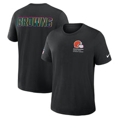 Cleveland Browns 2025 NFL Crucial Catch Tri-Blend Dri-FIT T-Shirt Black - Nike