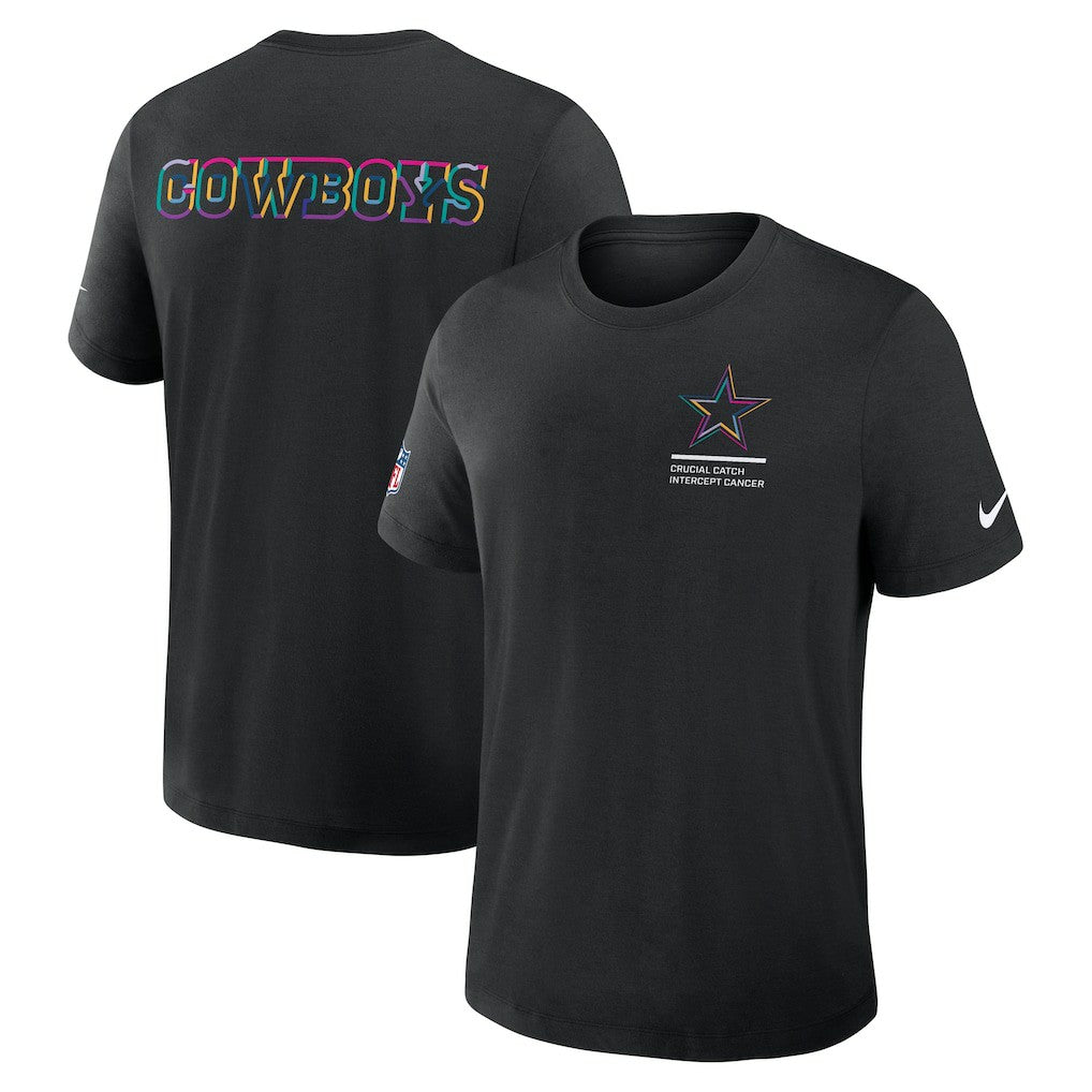 Dallas Cowboys 2025 NFL Crucial Catch Tri-Blend Dri-FIT T-Shirt Black - Nike